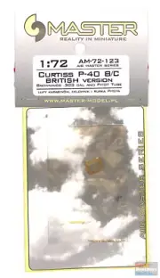 MASAM72123 1:72 Master Model P-40B P-40C Warhawk British Version Browning 0.303
