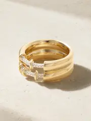 [Rainbow K] Rainbow K - Endless 14-karat Gold Diamond Ring - 52 52 Gold