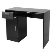 (Black)1 Drawer 1 Door Compact Computer PC Laptop Desk Table Workstation Home US