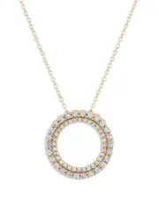 Bloomingdale's Fine Collection Diamond Circle Pendant Necklace in 14K Yellow Gold, 2.0 ct. t. w.