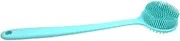 Long Handled Body Brush Bath Massager Brush Exfoliating Back Scrubber Blue Material