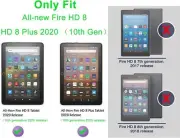 8 & 8 Plus Tablet Case (2020 Release 10th Generation Only) PU Leather S Fire HD