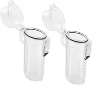 [KOMBIUDA] Lightweight Travel Lighter Case 2 Pack Plastic Protective Sleeves Seal for