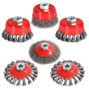 Wire Wheels for 4 1/2 Angle Grinder, 4&3 Inch Wire Wheel Brush Cup Brush Set