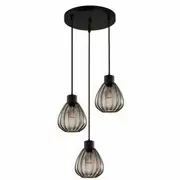 CLA Tulip Ribbed Wine Glass Cluster Pendant Light