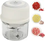 Electric Garlic Chopper,Portable Small Food Processor, 250ML Onion Chopper, G...