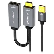 mbeat Tough Link HDMI to DisplayPort Adapter with USB Power