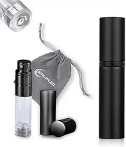 BRILIFLED Refillable Perfume Bottle Atomizer for Travel Portable Easy Refillable Perfume Spray Pump Bottle for Men and Women with 5ml Pocket Size Perfume Container