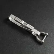 HotOutdoor TC4 Titanium Key Hang Buckle Backpack "D" Ring Connector Pendant Tool
