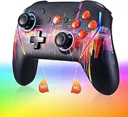 NBCP Wireless Switch Controller for Nintendo Switch/Lite/OLED Controller, Switch Controller with Mouse Touch on Back Buttons, Extra Switch Pro Controller with Wake, Programmable, Turbo Function