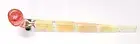 Glass Handpipe Sherlock Gandalf Smoking Tobacco 11" Left Carb Red Color Chg