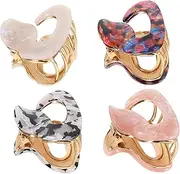SOESFOUFU 4 Pcs Headgear Gripper Novelty Hair Jaw Clamps Hair Clips for Women Snake Hair Clips Acetate Hair Clips French Clips for Hair Elegant Hair Clips Exquisite Hair Clips Acetate Sheet