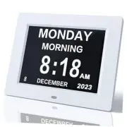 8 Inch Digital Clock Large Display Dementia Clocks with Day and Date for