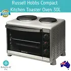 Russell Hobbs Compact Kitchen Toaster Oven 30 Litre Benchtop Oven w/ Hot Plates