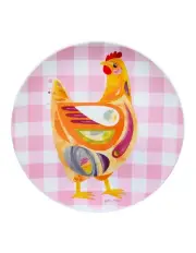 [Maxwell & Williams] Pete Cromer Barn Friends Chook Plate 20cm in Pink