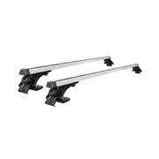 Universal Car Roof Racks Pod Aluminium Cross Bars Brackets 145cm Silver