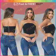 Women's Strapless Mesh Bustier Cropped Corset Top Bra??Bralette Sexy Lingerie