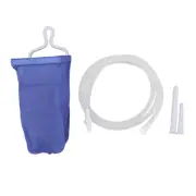 JY 2L Enema Bag Kit Folding Portable Colon Cleansing PVC Enema Pouch Douche Set