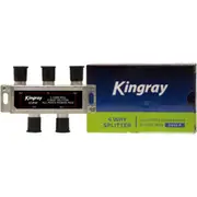 KINGRAY KSP4F 4 Way F-Type Splitter Foxtel Approved F30952 Foxtel Approved F30952 For Domestic Sat,