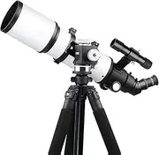 80mm Refractor Telescope with Tripod & Finder Scope,with Low Light Night Vision, Durable,with Smartphone Adapter,Backpack and Moon Filter