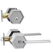 Zero Gravity Metro Series Entry Lever Door Handle Set Single Cylinder Deadbolt L