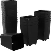 Abaodam 20pcs Plastic Square Nursery Pots Air Permeable Flower Planter for Succulents Seedlings and Decorative Plants Lightweight and Durable Garden Containers