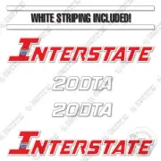 Fits Interstate 20DTA Decal Kit Flatbed Trailer - 7 YEAR OUTDOOR 3M VINYL!