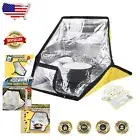Versatile Portable Solar Oven - Foldable, Lightweight with Full Cooking Guide