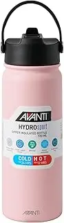 Avanti HydroSport Sipper Insulated Water Bottle, 550ml - Pink