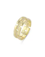 Aqua Cubic Zirconia Chain Link Band - Exclusive