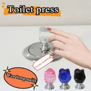 Bathroom Toilet Press Tool Creative Toilet Press Button Press Push Switch Decor