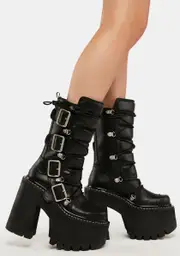 [Club Exx] Everywhere To Go Platform Boots