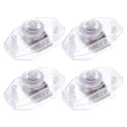 4pcs Rotary Cord Switch 2A Slide Control Lamp Dimmer 100-Watt Transparent