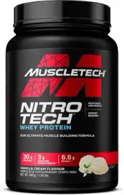 Muscletech Nitro Tech Vanilla Cream 1.5Lbs AU (RB)
