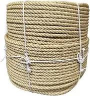 Twine Thick Rope 10mm Jute Rope, Strong Jute Rope 165 Feet Thick Strong Hemp Rope for Gardening, Camping, Decorating, Bundling