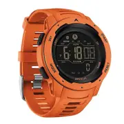 SANDA Brand Men Watches Sports Pedometer Calories 50M Waterproof LED Digital Watch Military Wristwatch Relogio Masculino 2145 Orange