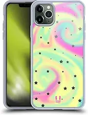 Head Case Designs Stars Charming Pastels Gel Case [Military Grade Protection] Compatible with Apple iPhone 11 Pro Max
