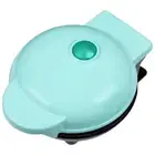 110-220 V Compact Snack Maker Fun Cooking 350W Mini Waffle Maker (Green EU Plug)