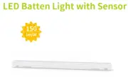 NEW HIGH EFFICIENCY 1.2M LED Batten Light with Daylight&Motion Sensor, VEU,IPART
