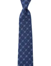 [Dom Bagnato] Vicino Foulard Silk Tie in Blue