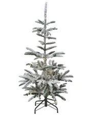 Northlight 4.5 ft Pre-Lit Nordmann Fir Artificial Flocked Christmas Tree - Warm Clear LED Lights