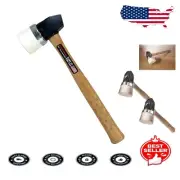 Precision White-Capped Rubber Mallet 2.6 lbs for Flooring Nailers & Staplers