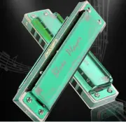 EASTTOP PR020 10Holes Diatonic Harmonica C Blue Harp Harmonica Gift New US Stock