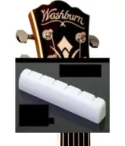 FREE SHIPPING GeetarGizmos SLOTTED BONE NUT for Washburn & Oscar Schmidt Guitars