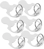 [COMPUKAS] 6Pcs Trolley Key Ring Tokens Wear Resistant Shopping Cart Removers and Portable Bottle Openers Convenient Keychain Accessories for Trolley Supplies and Everyday Use