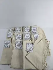 Lot of 12 The Bumble Bee Shop Children's Canvas Aprons 19" X 12.5" NWT Cooking