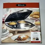 Sensio Bella 13563 4 Slot Pie Maker Almond 1400 Watt W/pastry Cutter NEW!