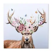 Deer Hand Painting Canvas Print Picture Stretched Canvas 60x60cm Wall Art