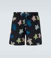 [Vilebrequin] Vilebrequin Mistral embroidered swim trunks UK 30 black