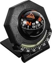TOBBOMEY Car Dash Compass Compass Ball for Vehicle Navigation Durable Material Easy Installation for Cars Boats Trucks Caravans Stylish Dashboard Decor